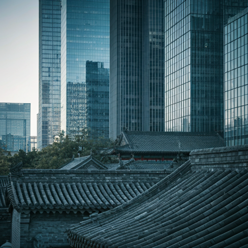 Beijing traditional and modern architecture